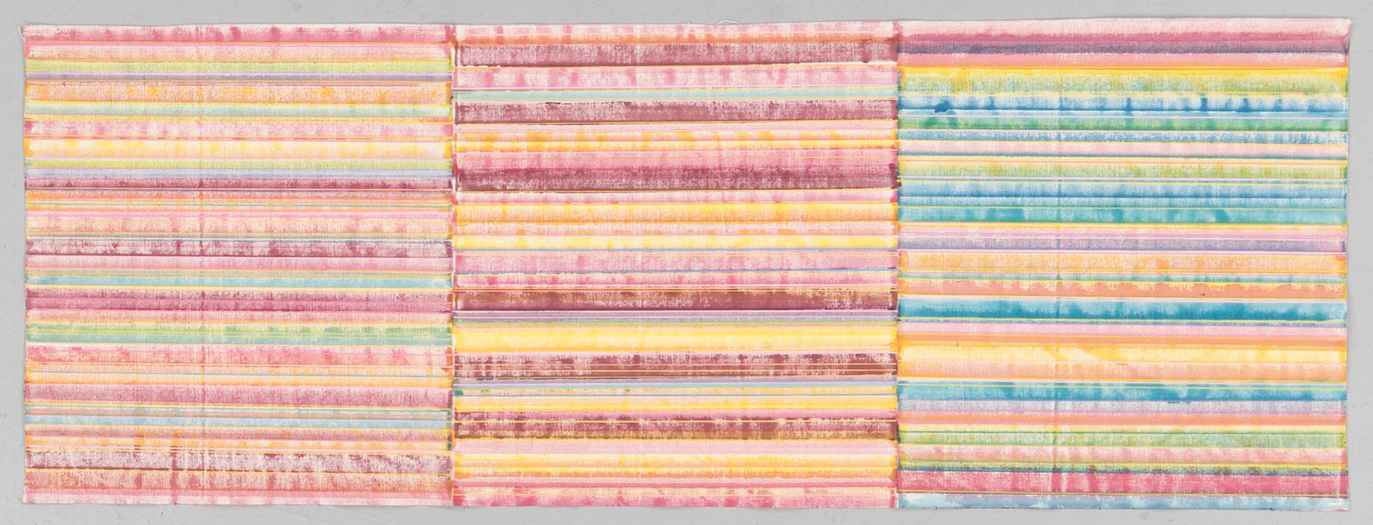 JEAN-MICHEL MEURICE, mixed media on canvas, signed and dated on verso 76-15.