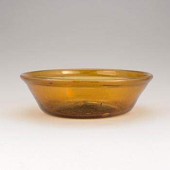 A Swedish around year 1800 glass bowl.