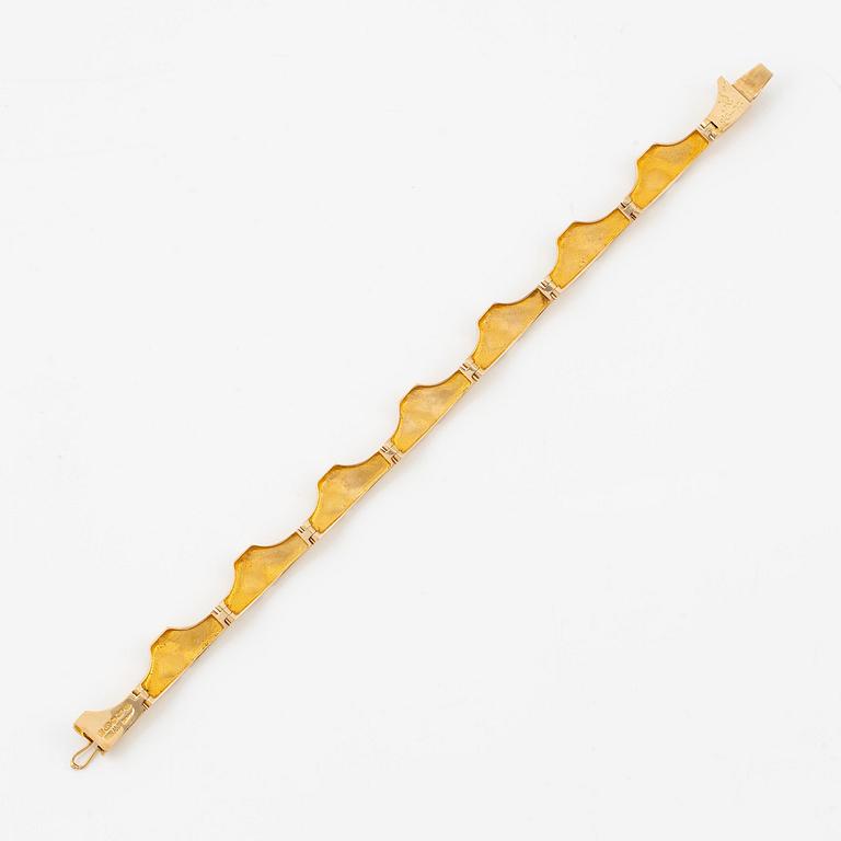 Björn Weckström, a bracelet, "Golden bridge", 14K gold, Lapponia 1971.