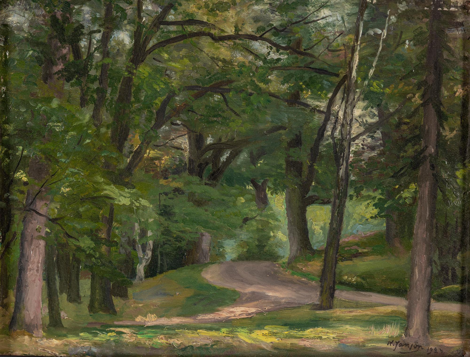 KNUT JANSON, oil on panel, signed K. Janson and dated 1924.