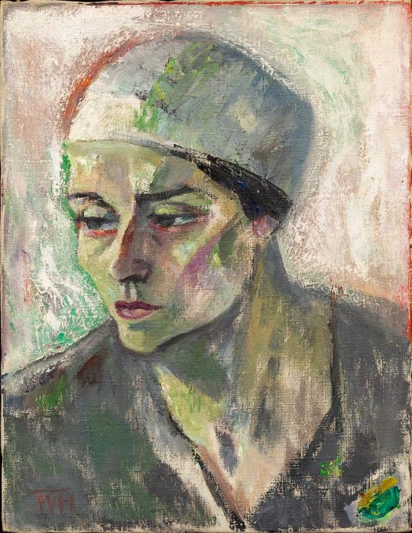 TORA VEGA HOLMSTRÖM, oil on canvas attached to panel, signed.