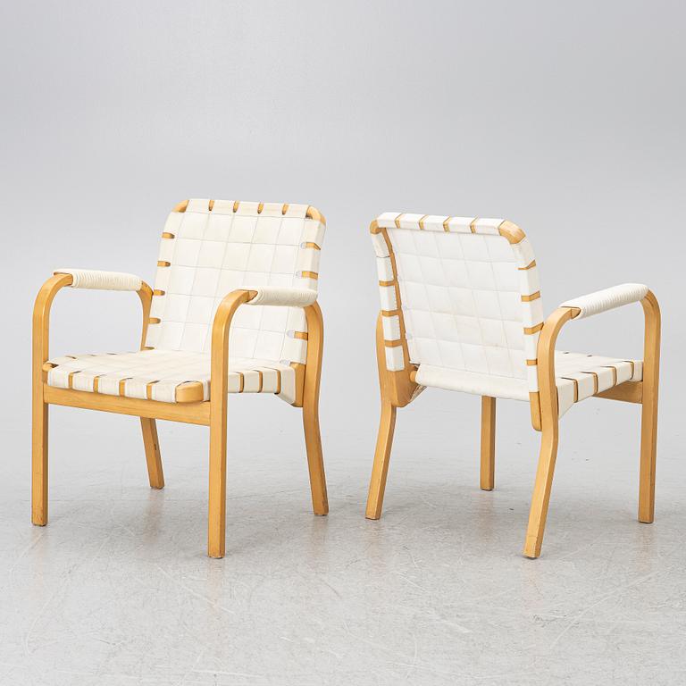 Alvar Aalto, karmstolar 4 st, modell 45, Artek.