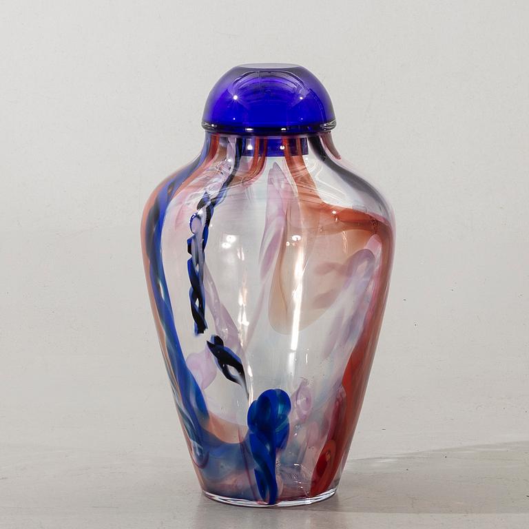 LARS HELLSTEN, lidded urn, signed.