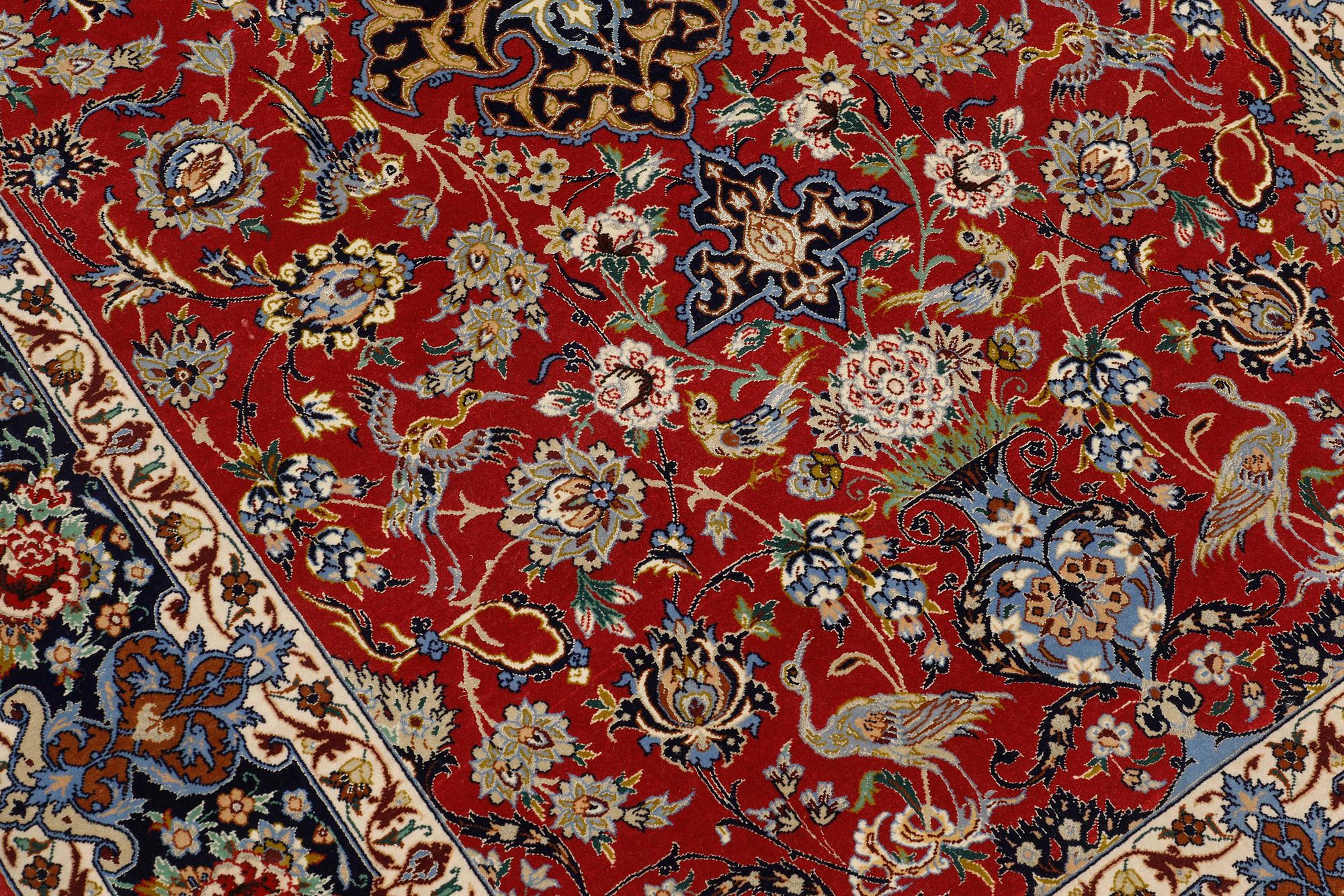 A rug, Figural Esfahan, ca 172 x 110 cm.