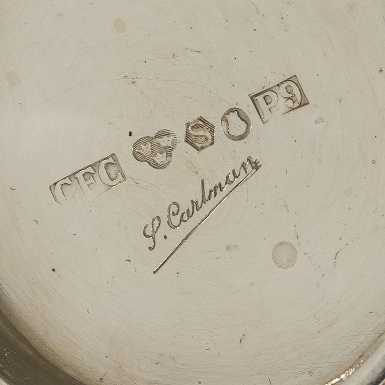 Sven Carlman, bägare, silver, CF Carlman, Stockholm 1965.