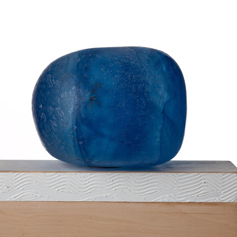 Bertil Vallien, a unique sand cast glass sculpture, Kosta Boda, Sweden.