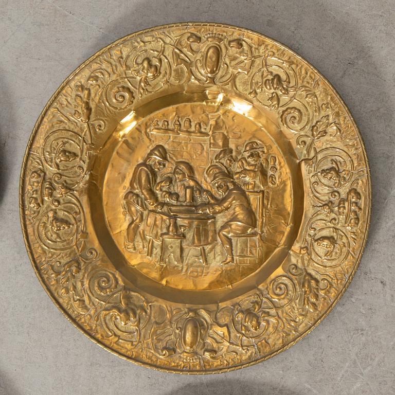 Wall plates 6 pcs Baroque style circa 1900.