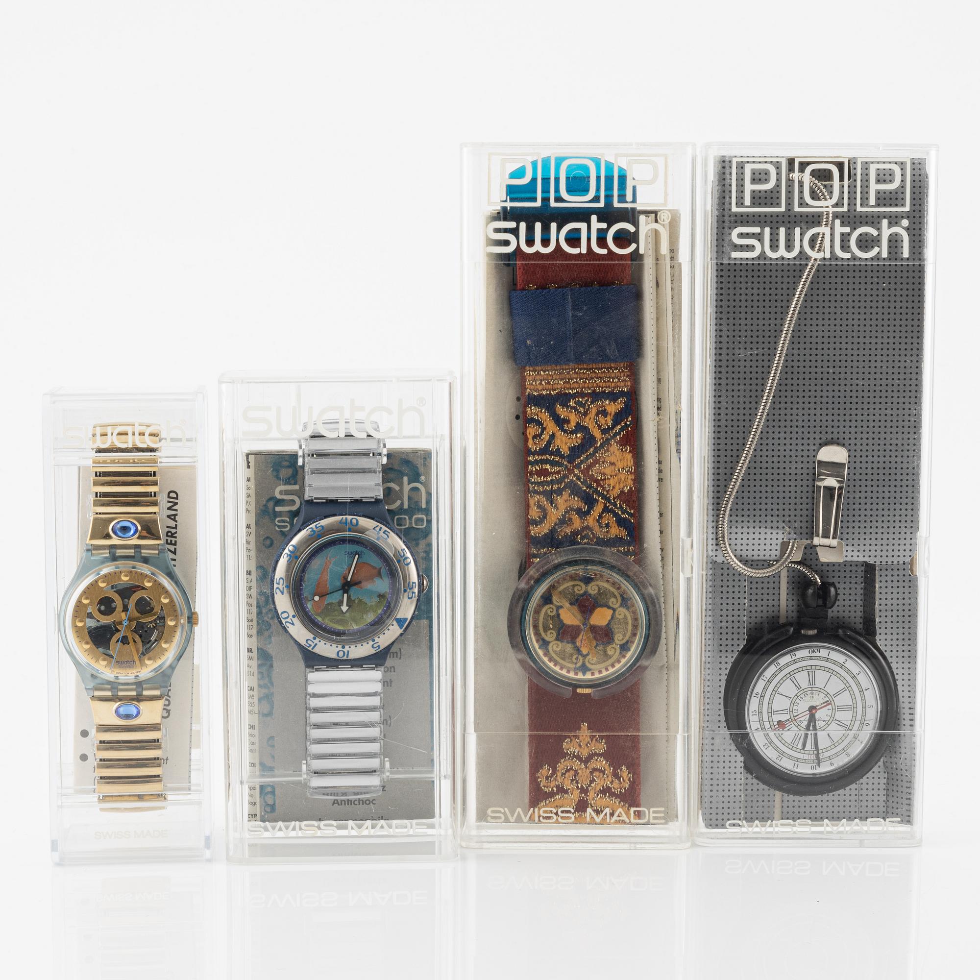 18 Swatch Watches, "No Reserve".