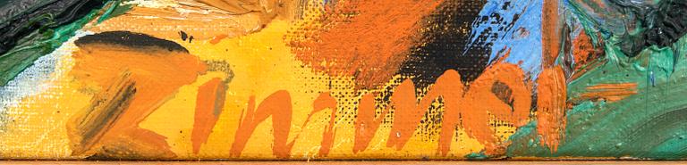 Hans Peter Zimmer, oil on canvas signed.