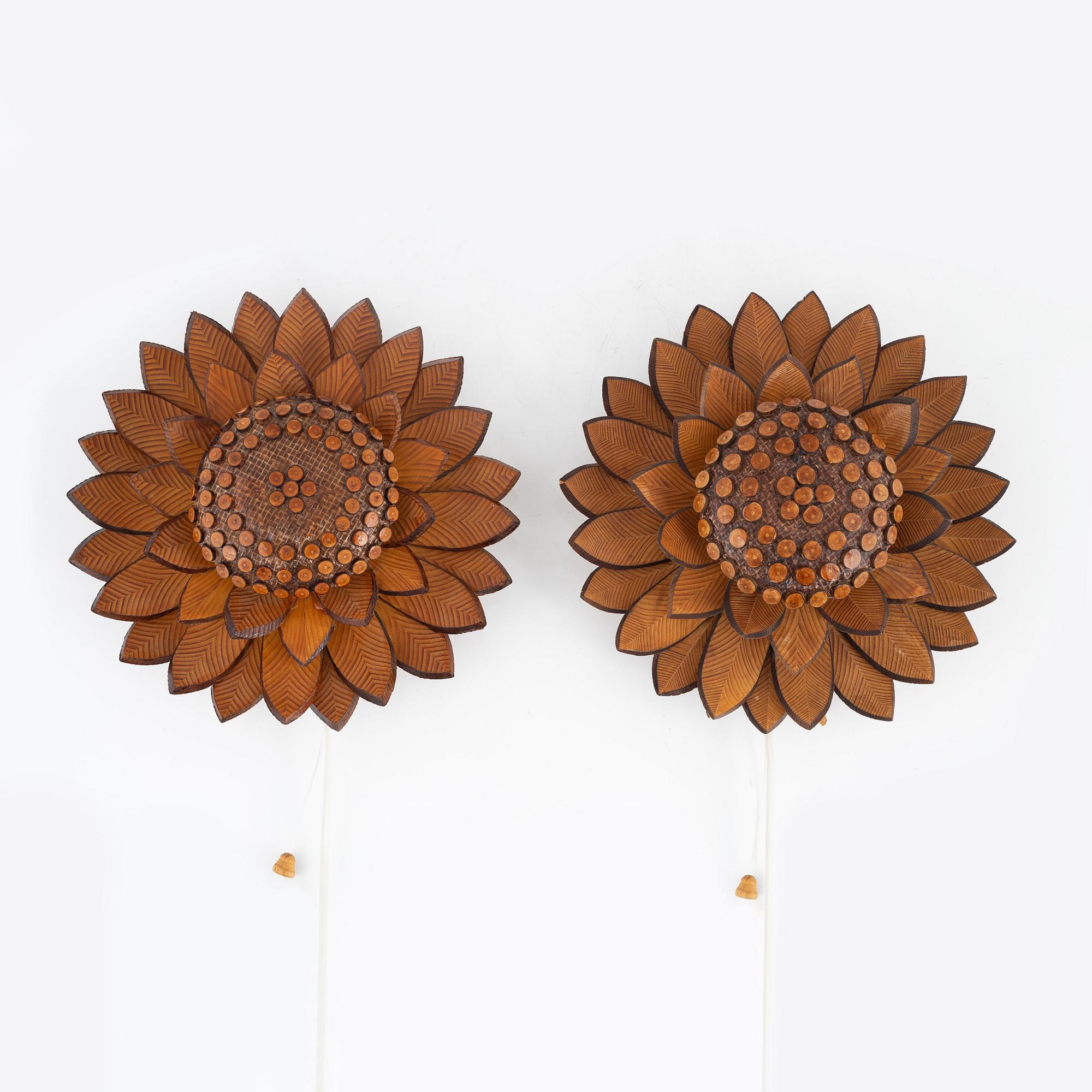 Vägglampor, ett par, Einar Karlsson, 1988-89.