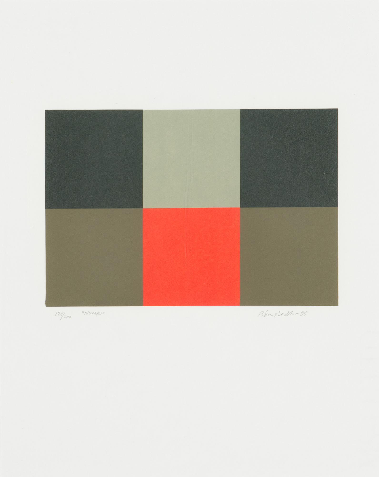 Juhana Blomstedt, serigrafia, signeerattu ja päivätty -95, numeroitu 128/200.