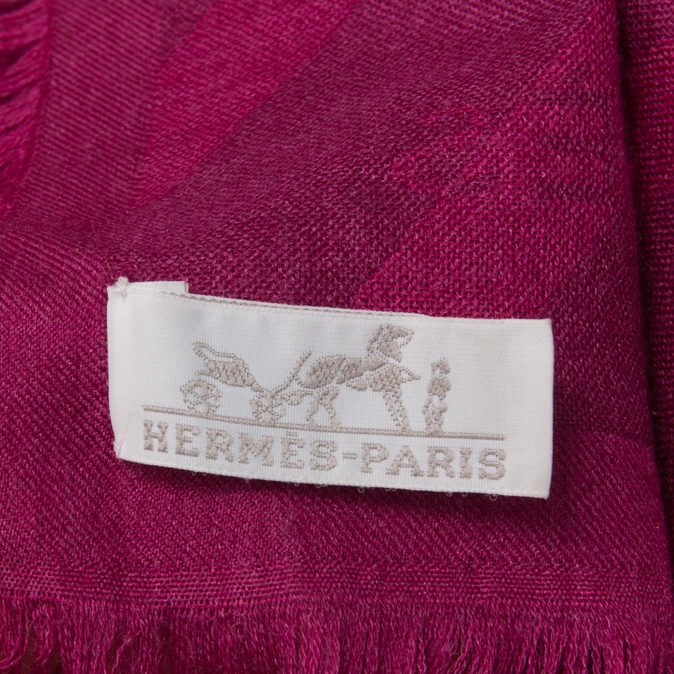 A cashmere and silk shawl by Hermès.