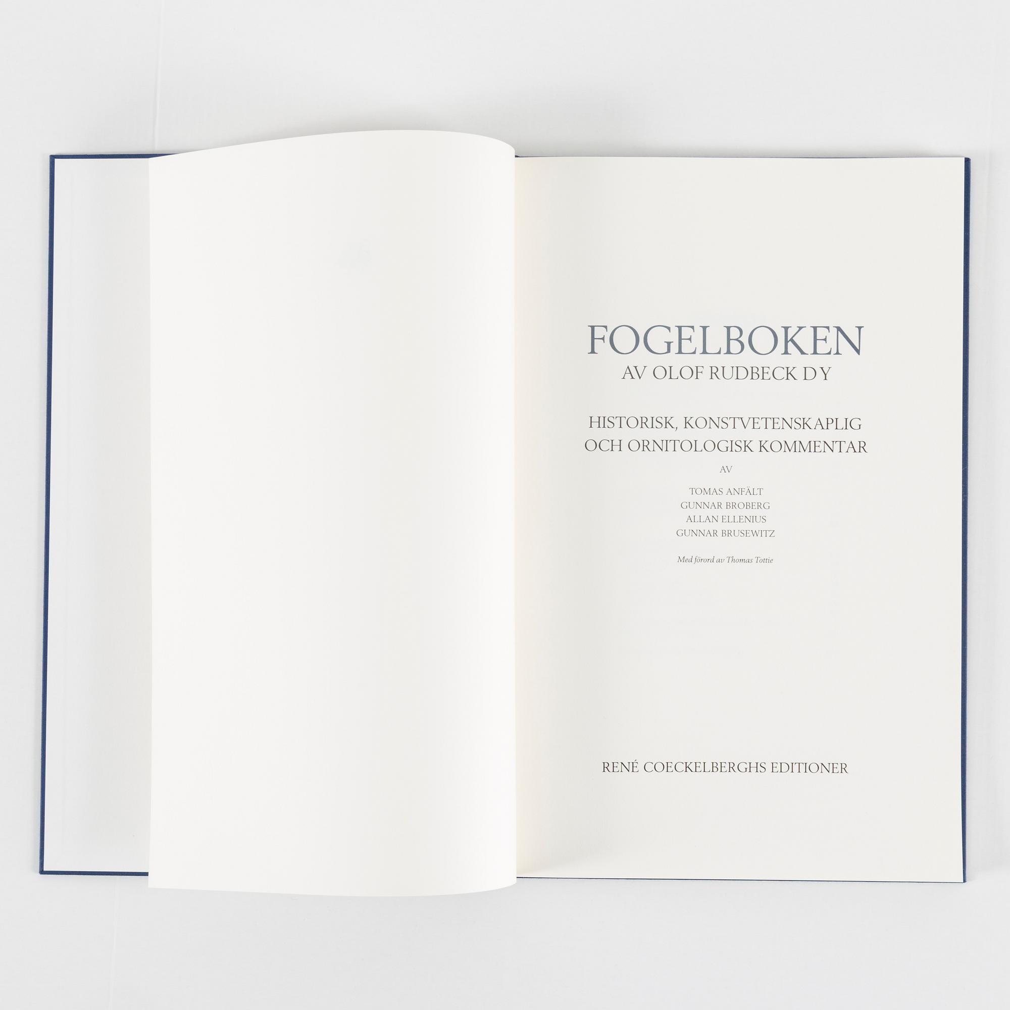 Olof Rudbeck A portfolio and two books, 1985. 35 litographs in color.