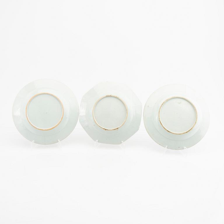 Tallrikar 5 st Kina 1700-tal porslin.
