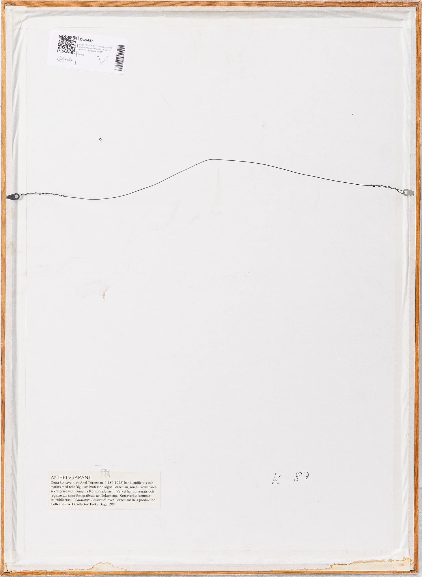 Axel Törneman, "SöndagsNisse under pharaoernas tid. Från en gamma egyptisk relief".