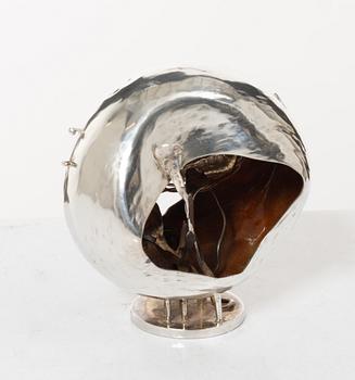 Lars Arby, A silver sculpture, mark of Lars Arby, Gothenburg, Sweden 1969.
