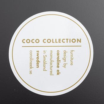 Caroline Ek, Coffee table, "Coco Tea Black", Coco Collection, Caroline Ek Design, Sweden.
