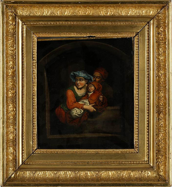 OKÄND KONSTNÄR. Oljemålning på duk, 1800-tal.