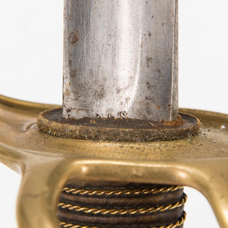 A French cavalry sabre model 1822.