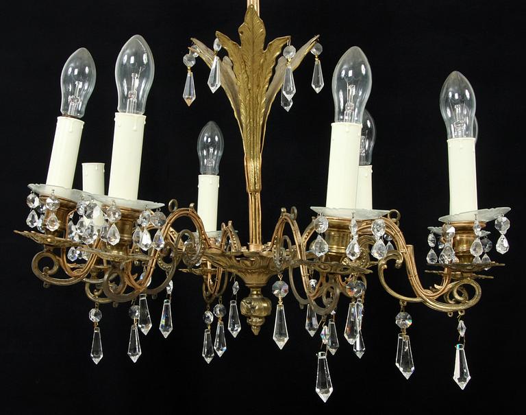 LJUSKRONA, oscarianskstil 1900-tal. H 70.