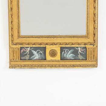 Spegel, sengustaviansk, omkring år 1800.