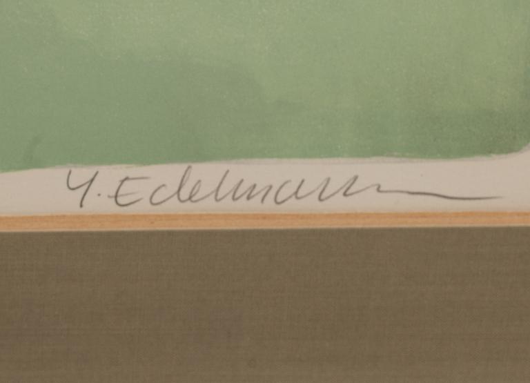 YRJÖ EDELMANN, färglitografi, signerad och numrerad 107/150.