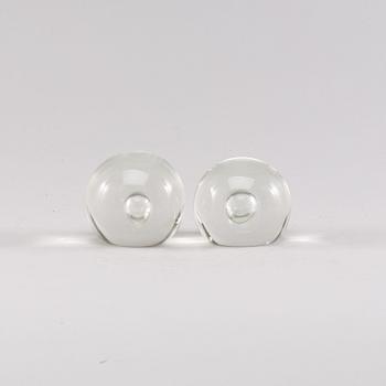 Two italian Cenedese glass paperweights. 1970.