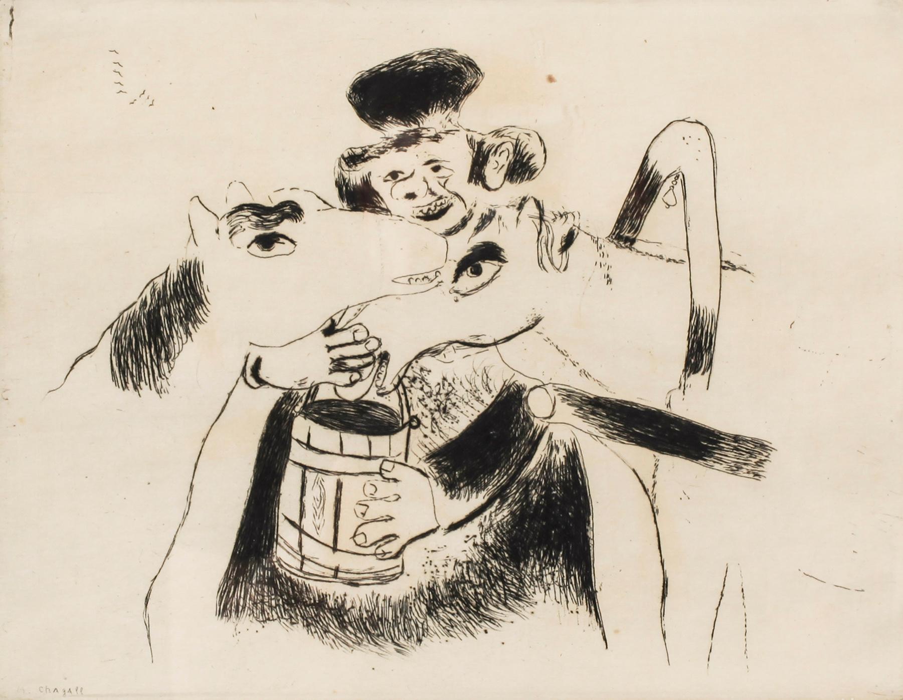 MARC CHAGALL, etching, signed in the plate.