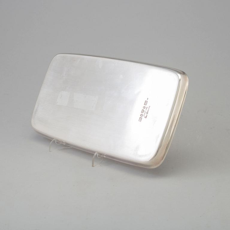 A silver tray by Åke Strömdahl, Stockholm 1962.