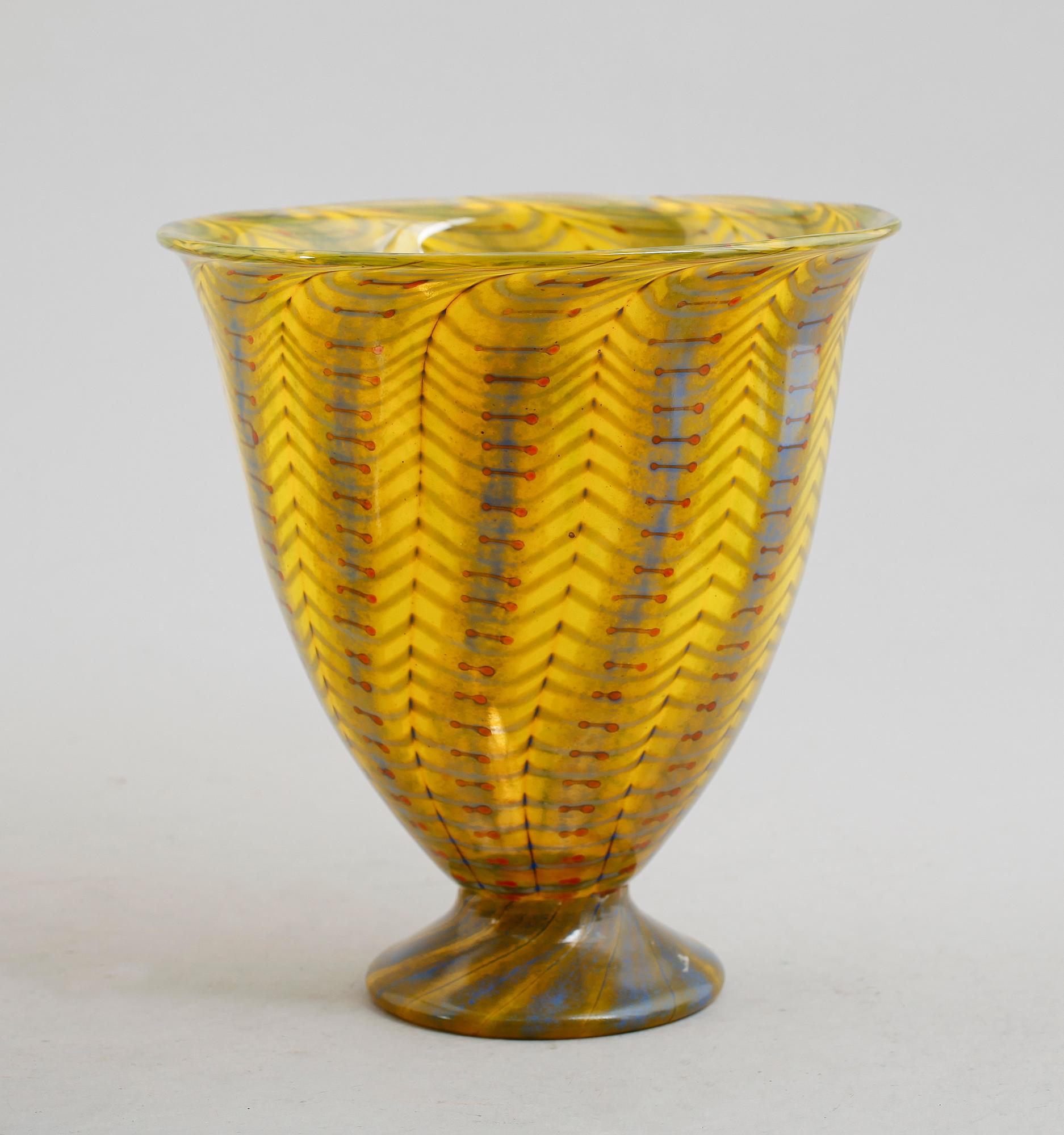 VAS, glas, Jan-Erik Ritzman, Transjö 93, signerad.