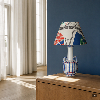 Wilhelm Kåge, lampfot, fajans, Gustavsbergs Studio, 1940-tal.