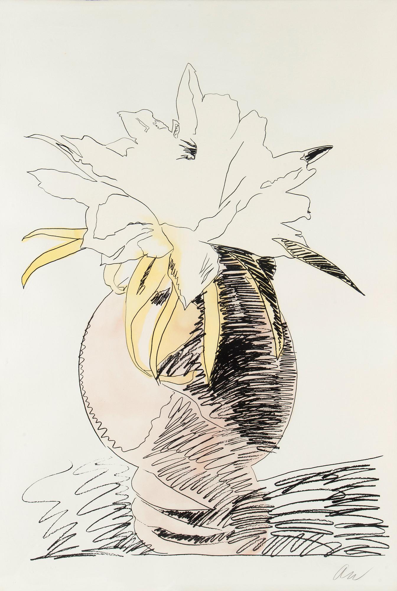 Andy Warhol, "Flowers (Hand Colored)".