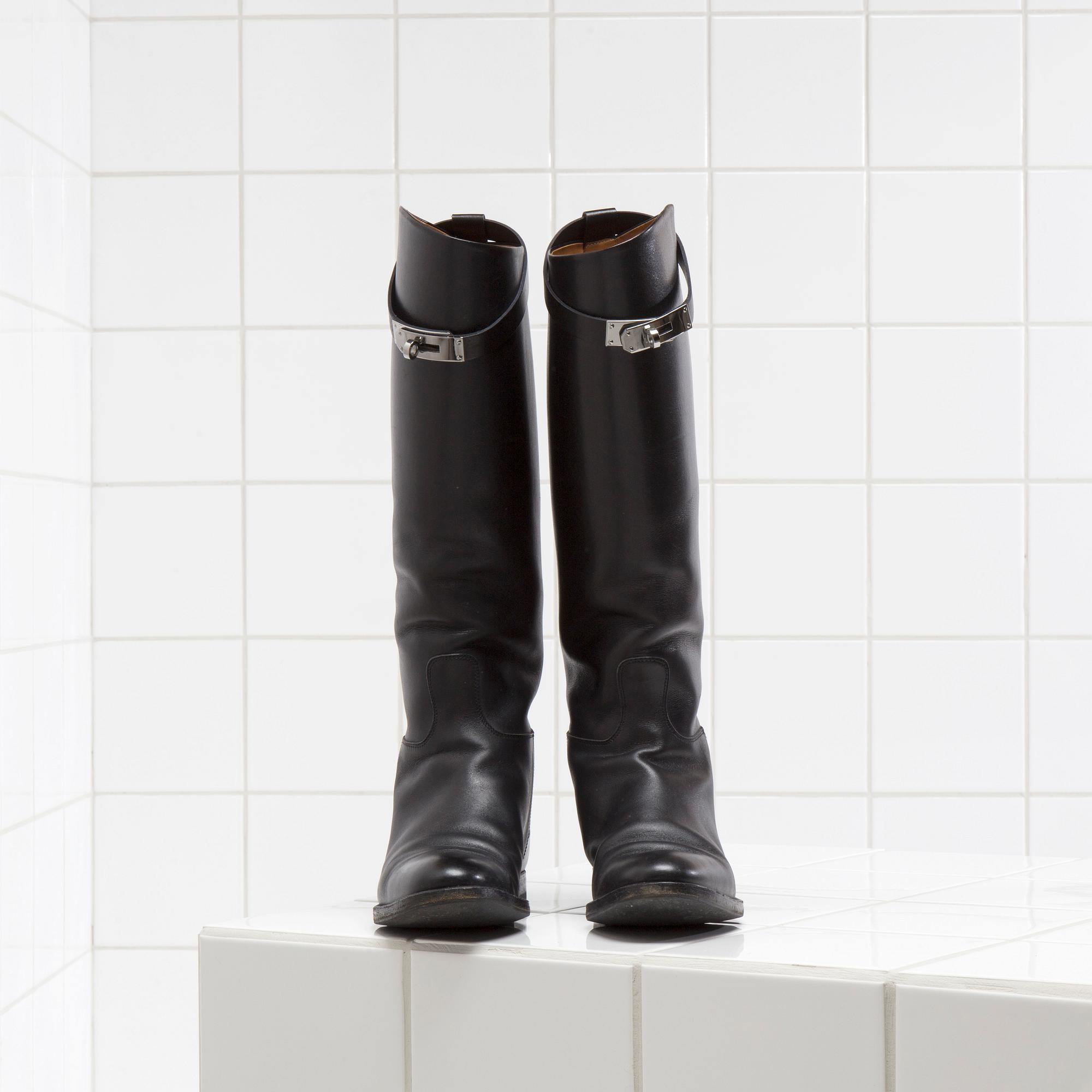 STÖVLAR, Hermès, "Jumping" storlek 37,5.