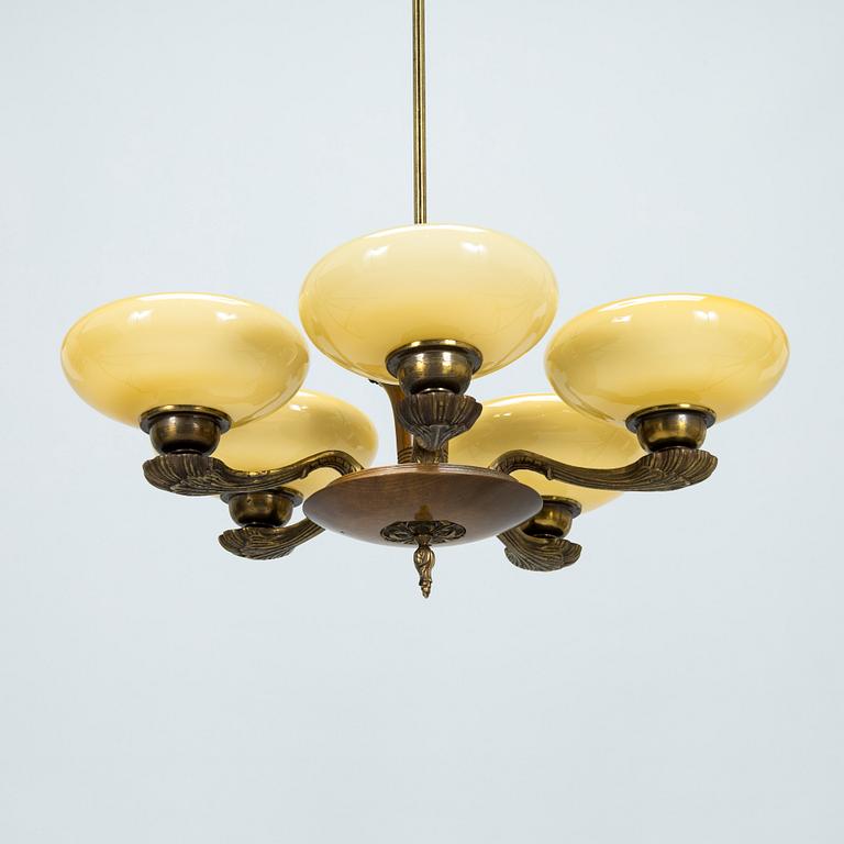 Paavo Tynell, taklampa, modell 1376/5, Taito 1930-tal.