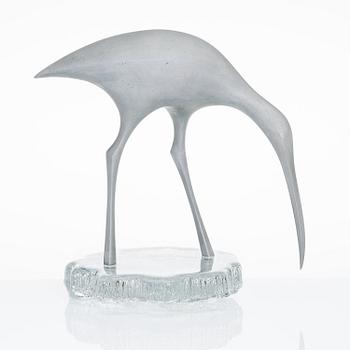 TAPIO WIRKKALA, A BIRD SCULPTURE. Suokurppa (Snipe). Stamped Made in Finland, Kultakeskus Oy, Design: Tapio Wirkkala.