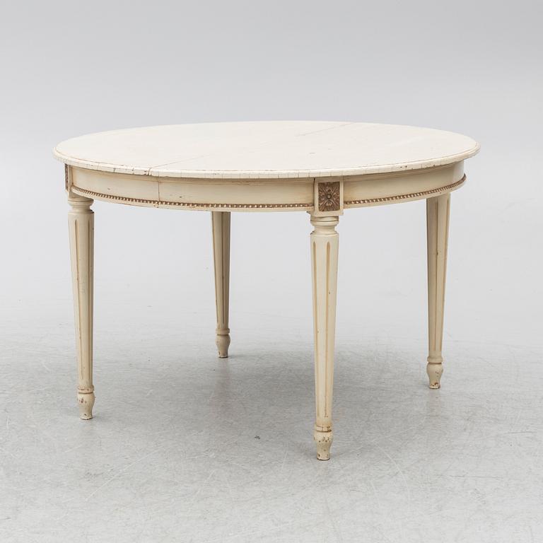Dining table, Gustavian style, mid-20th century.