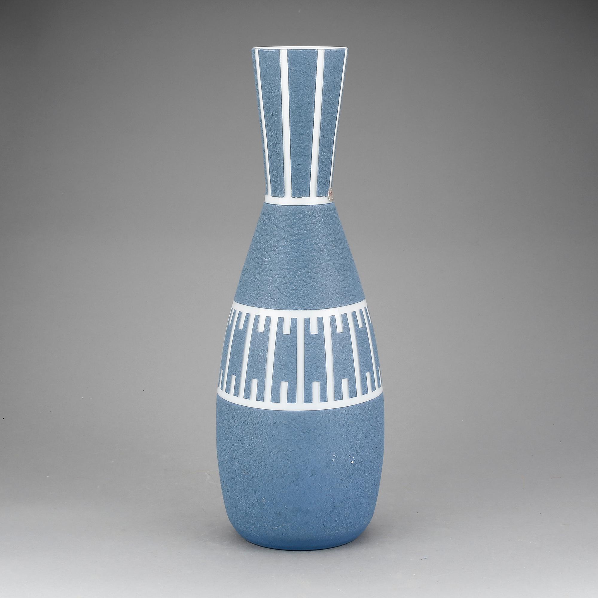 VAS, glas, Flygfors Glasbruk, formgiven för Helsingborgsutställningen H55 år 1955.