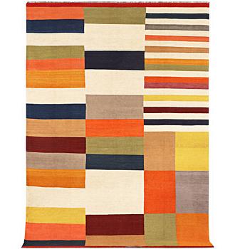 Matta, Kelim, modern design, ca 295 x 198 cm.