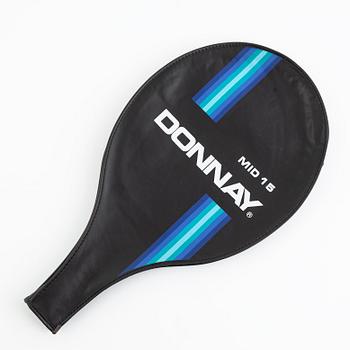Tennisracket. Signerad Björn Borg. Speciellt framtaget midsized Borg Pro test racket, Graphite-förstärkt.