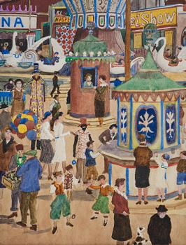 Oskar Bergman, Summer day at Gröna Lund.