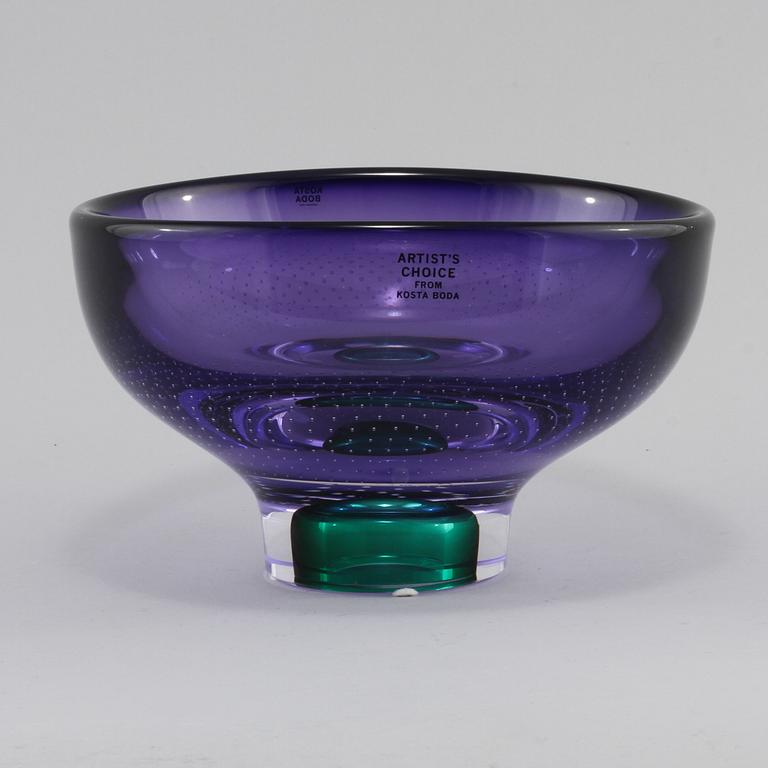 SKÅL, glas, Göran Wärff, Kosta Boda, sent 1900-tal.