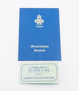 DIAMANT, briljantslipad 0,62 ct F-G (Top Wesselton) / VVS2.