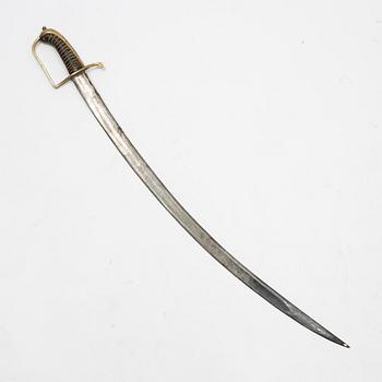 A Swedish sabre end of the 18th Century, with scabbard.