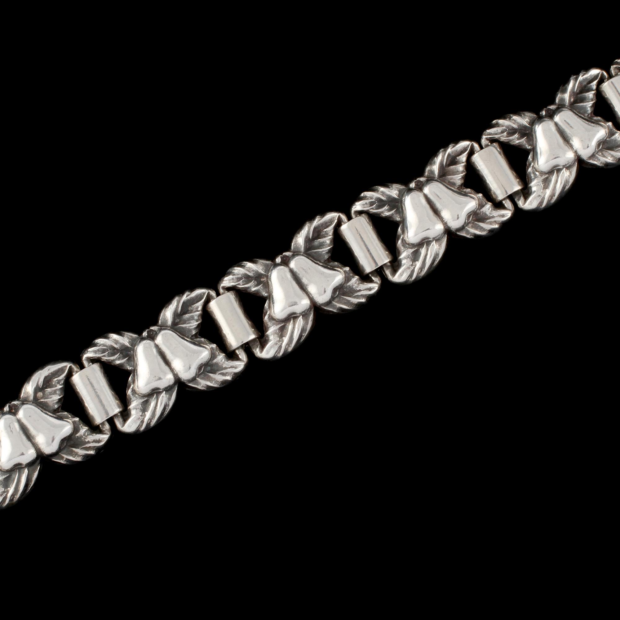 ARMLÄNK, silver, H Svedbom, Vetlanda, 1951. Vikt 27 g.