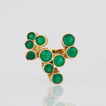 An H. Stern emerald ring. 1970's.