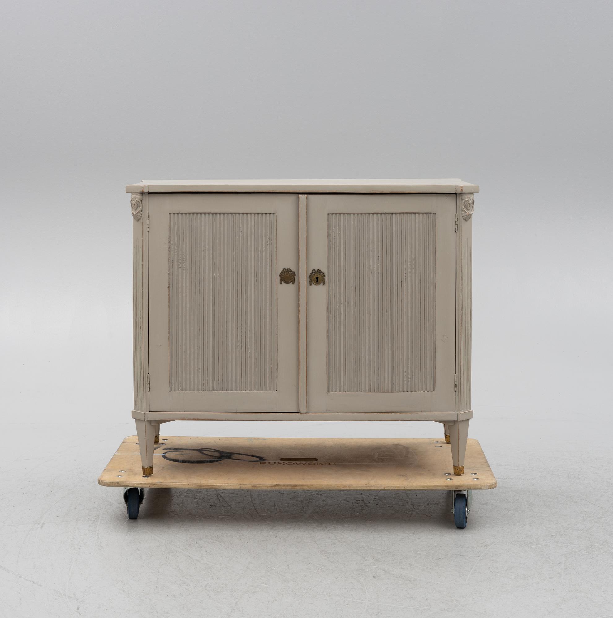 A Gustavian style sideboard, late 19th Century.