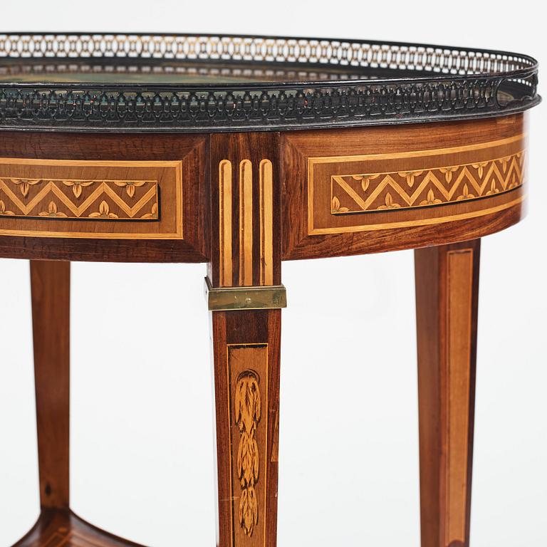A Gustavian Tea table, by Georg Haupt (master in Stockholm 1770-1784), not signed.