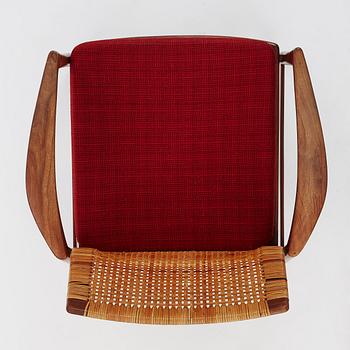 Ib Kofod-Larsen, an 'Åre' easy chair, model nr '809', Olof Persons Fåtöljindustri (OPE), Sweden, 1950-60s.