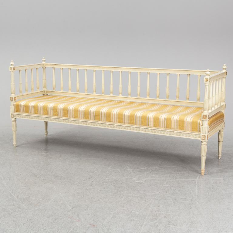 A second half of the 20th century Gustavian style sofa.