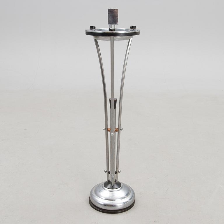 An Art Deco pedestal ashtray, presumably Demeyere, Belgium 1930s.